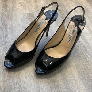 JIMMY CHOO   LUNA BLACK PATENT
